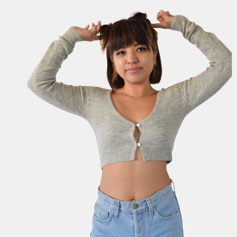 Aya Officials Holly Sweater Top In Grey