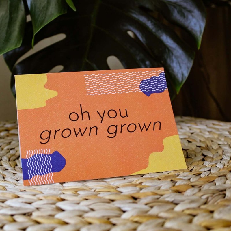 Shop Aya Paper Co. Grown Grown Birthday Card