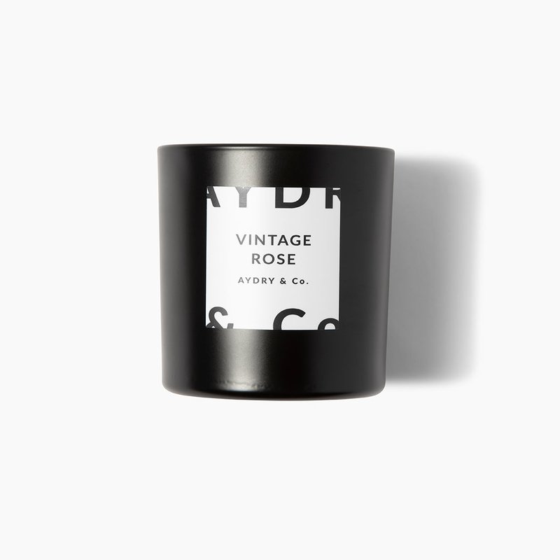 Aydry And Co Vintage Rose Candle In Black