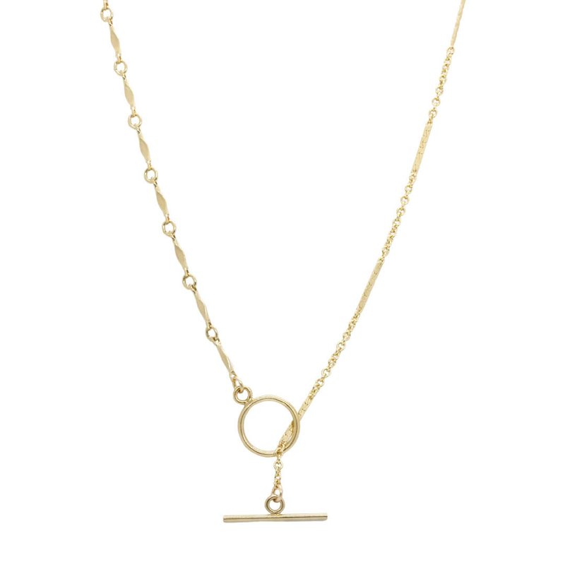 Ayou Jewelry Shoreline Toggle Necklace In Gold