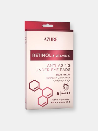 Azure Skincare Retinol And Vitamin C Anti-Aging Under Eye Pads: 5 Pairs product