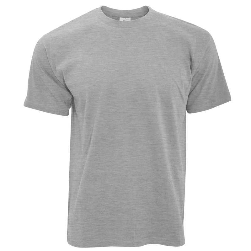 B&c Exact 190 Mens Crew Neck Short Sleeve T-shirt (sport Gray) In Grey