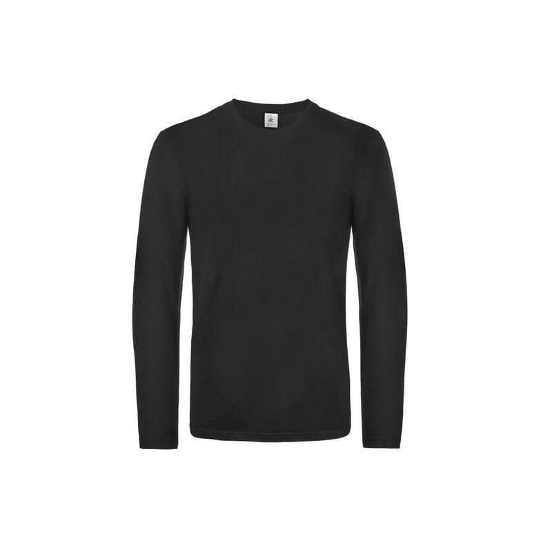 B&c Mens E190 Long Sleeve T-shirt (black)