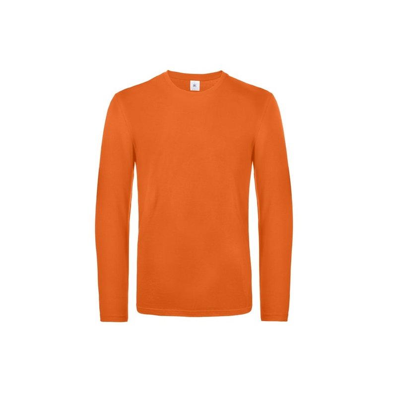 B&c Mens E190 Long Sleeve T-shirt (urban Orange)