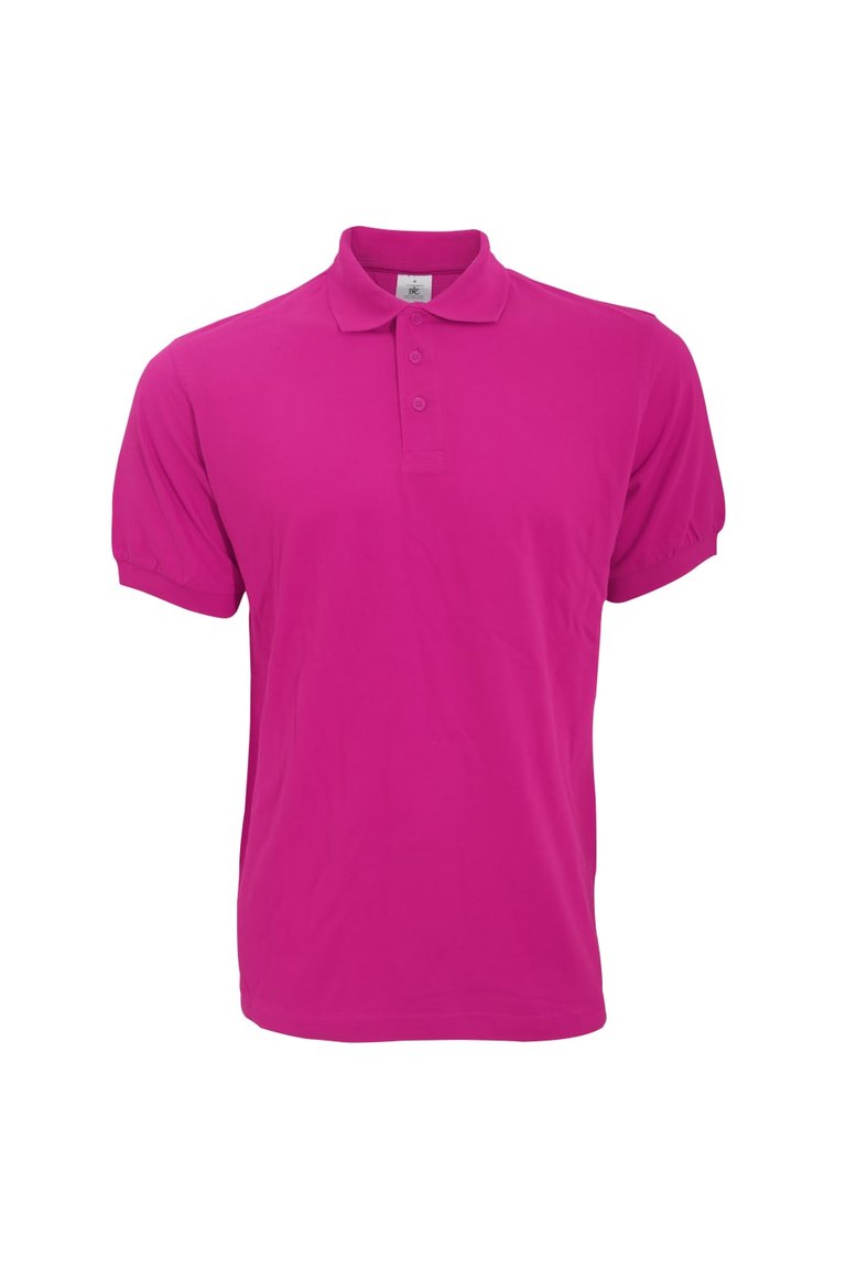 liefde verzekering Industrialiseren B&C Fuchsia Safran Mens Polo Shirt / Mens Short Sleeve Polo Shirts  (Fuchsia) | Verishop