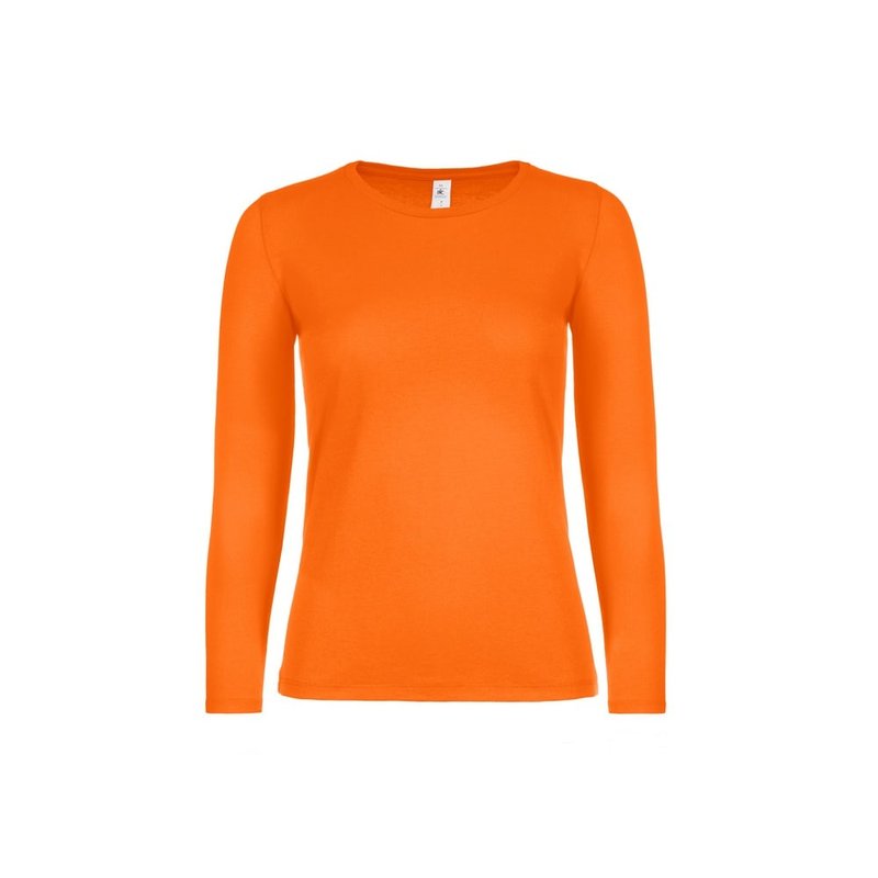 B&c Womens/ladies E150 Long Sleeve T-shirt (orange)