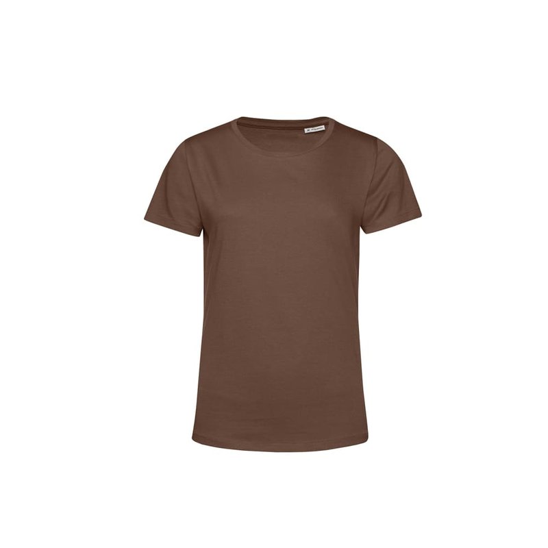 B&c Womens/ladies E150 Organic Short-sleeved T-shirt (coffee) In Brown