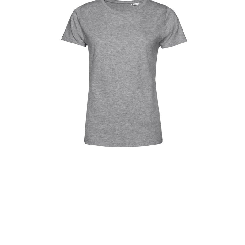B&c Womens/ladies E150 Organic Short-sleeved T-shirt (gray Heather) In Grey