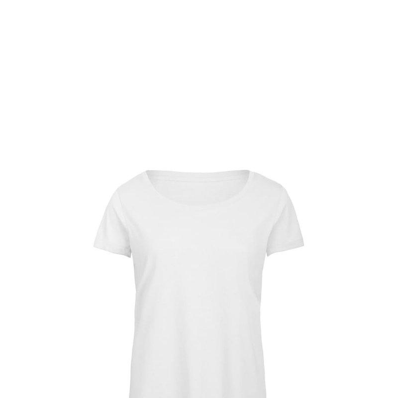 B&c Womens/ladies Favorite Cotton Triblend T-shirt (white)