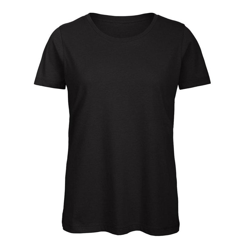 B&c Womens/ladies Favourite Organic Cotton Crew T-shirt (black)