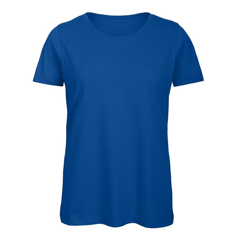 B&c Womens/ladies Favourite Organic Cotton Crew T-shirt (royal) In Blue