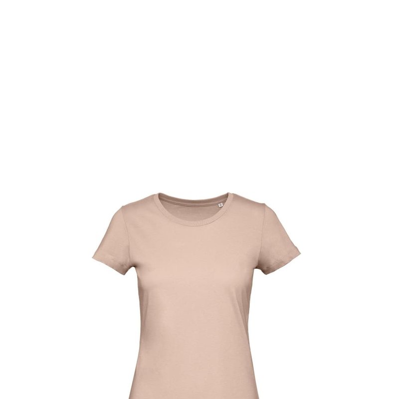 B&c Womens/ladies Organic T-shirt (millennial Pink)
