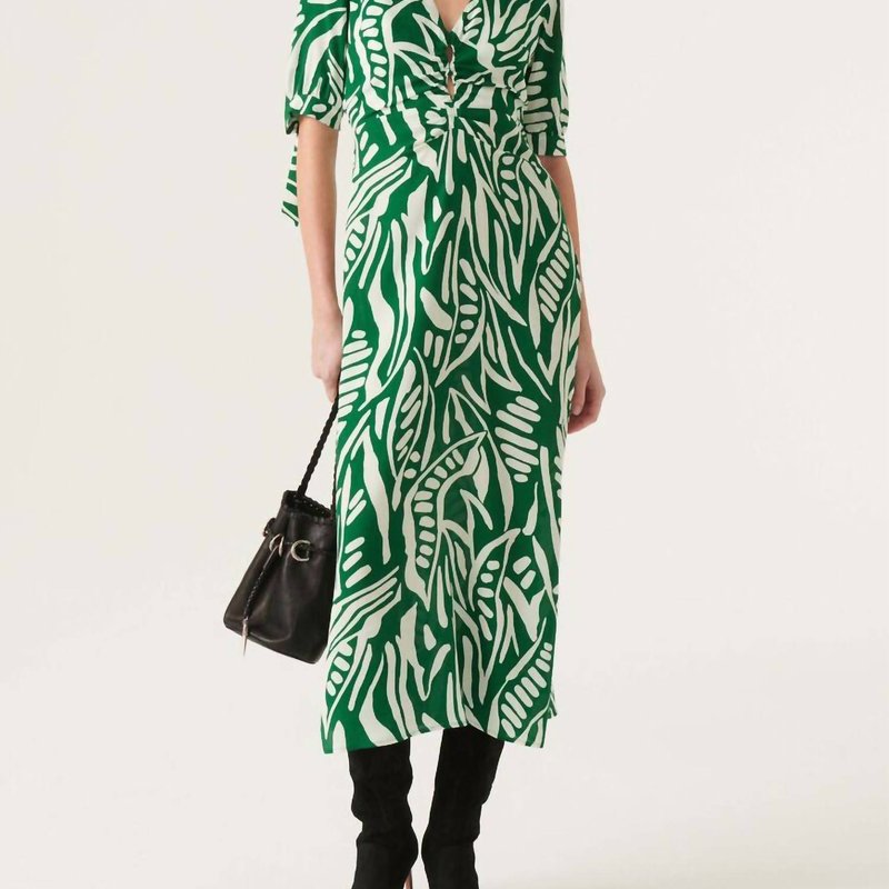 Shop Ba&sh Therence Midi Dress In Green