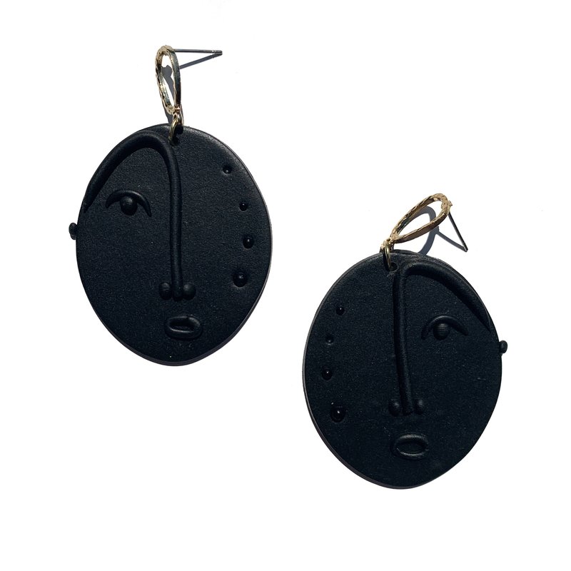 Shop Babaloo Anona Dangle Earrings In Black