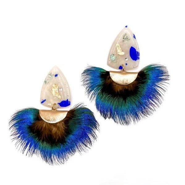 Babaloo Venus Earrings In Blue