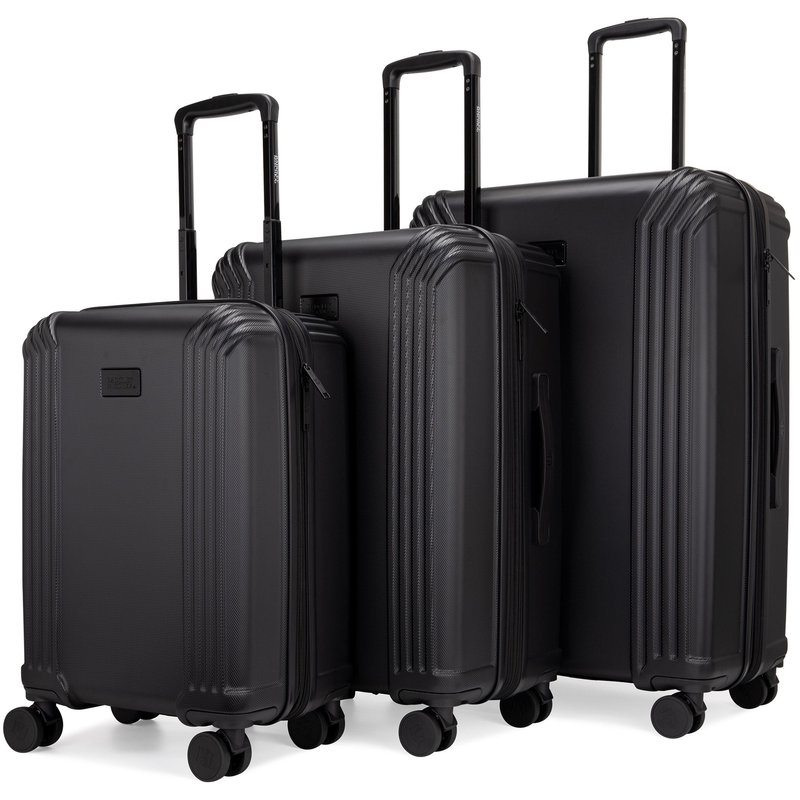 Badgley Mischka Luggage Evalyn 3 Piece Luggage Set In Black