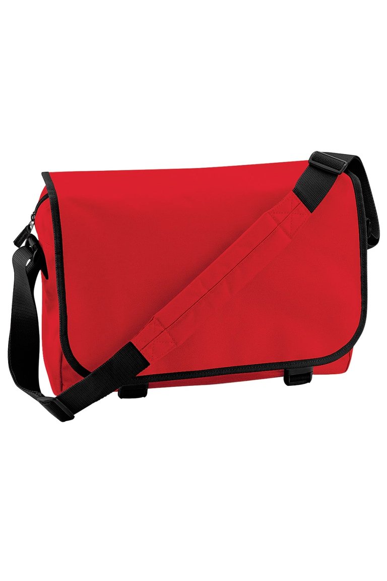 Bagbase Adjustable Messenger Bag (11 Liters) (Pack of 2) (Classic Red) (One Size) - Classic Red