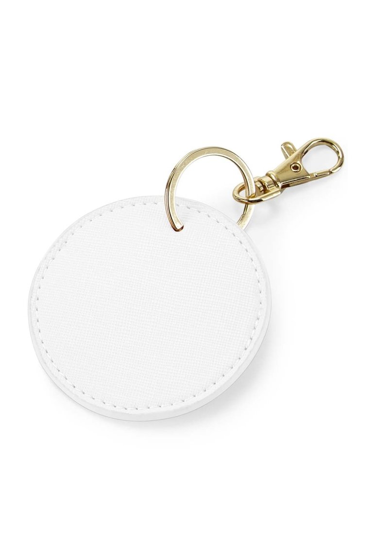 Bagbase Boutique Circular Key Clip - Soft white
