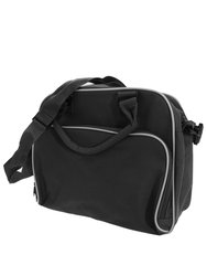 Bagbase Compact Junior Dance Messenger Bag (15 Liters) (Pack of 2) (Black/White) (One Size) - Black/White