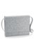 BagBase Felt Messenger Bag (Gray Melange) (One Size) - Gray Melange