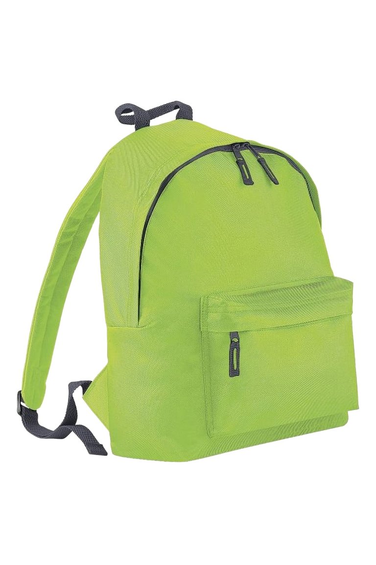 Bagbase Junior Fashion Backpack / Rucksack (14 Liters) (Lime/graphite) (One Size) - Default Title