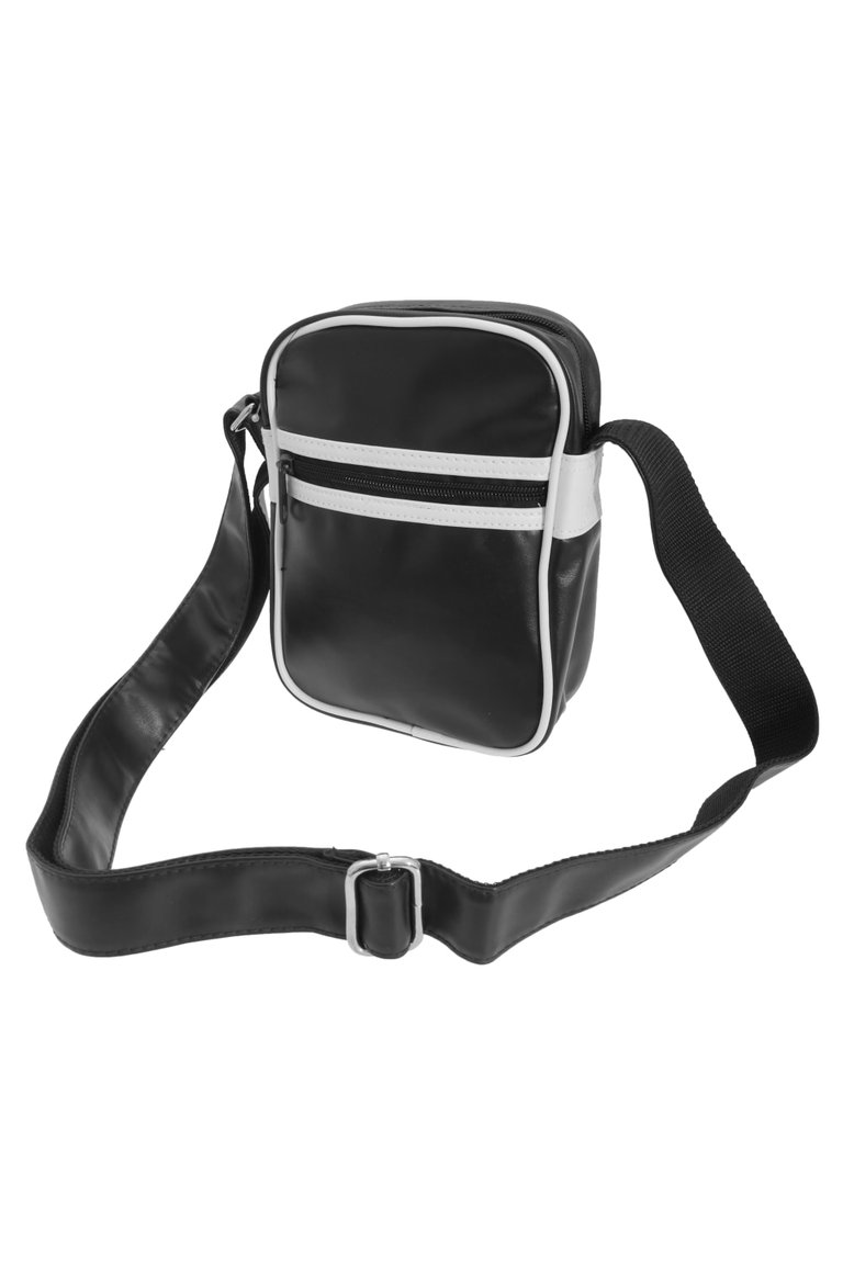 Bagbase Original Retro Shoulder Strap Cross Body Bag (Pack of 2) (Black/White) (One Size) - Black/White