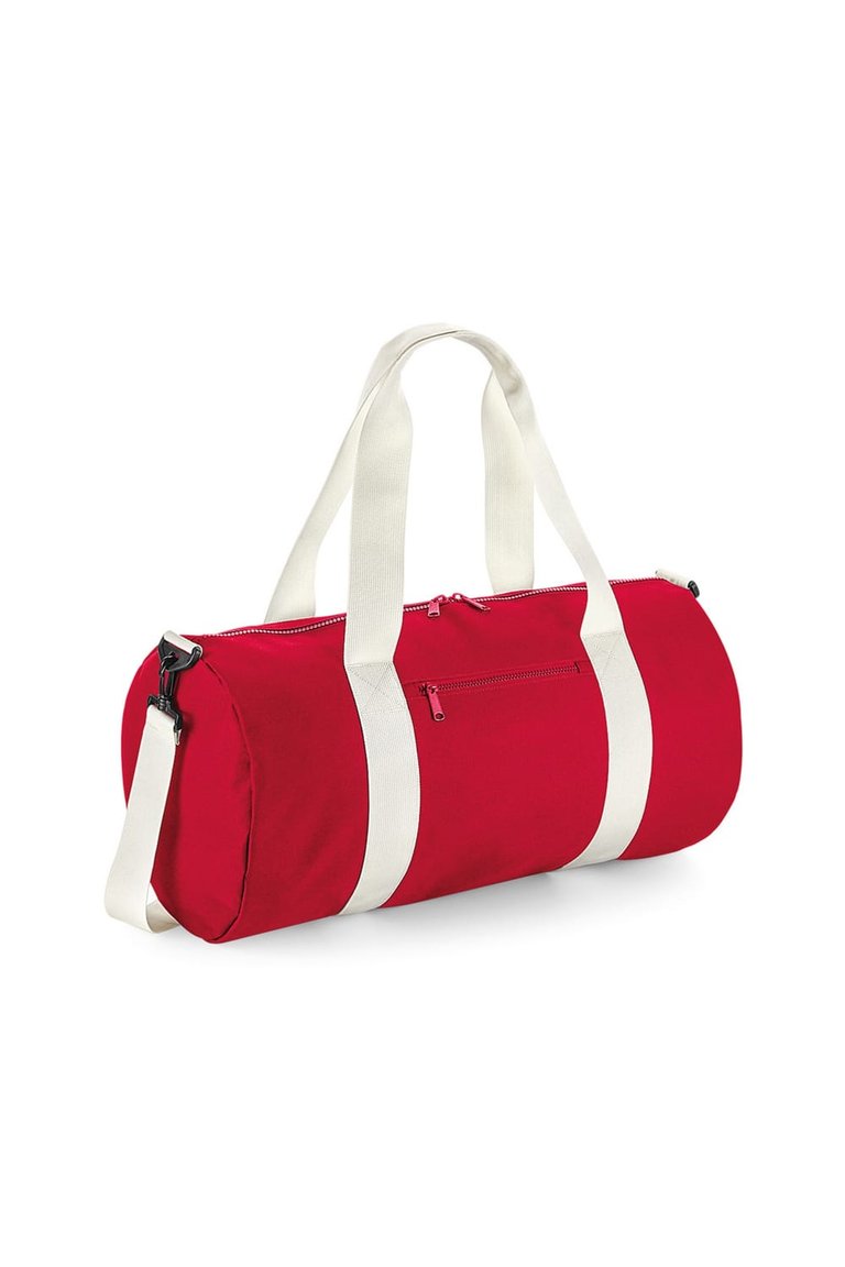 BagBase Original XL Barrel Bag (Classic Red/Off White) (One Size) - Classic Red/Off White