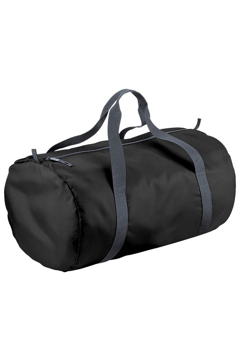 BagBase Packaway Barrel Bag/Duffel Water Resistant Travel Bag (8 Gallons) (Pack (Black) (One Size) - Black