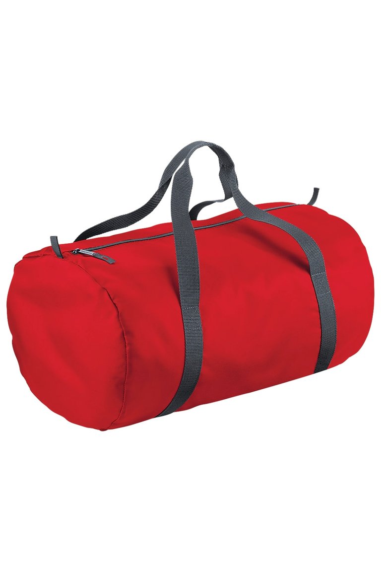 BagBase Packaway Barrel Bag/Duffel Water Resistant Travel Bag (8 Gallons) (Pack (Classic red) (One Size) - Classic red