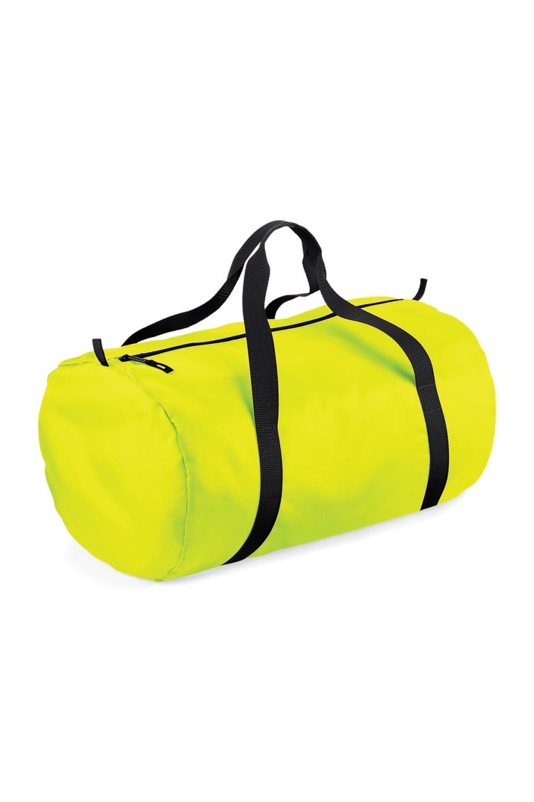 BagBase Packaway Barrel Bag/Duffel Water Resistant Travel Bag (8 Gallons) (Pack (Fluorescent Yellow/ Black) (One Size) - Fluorescent Yellow/ Black