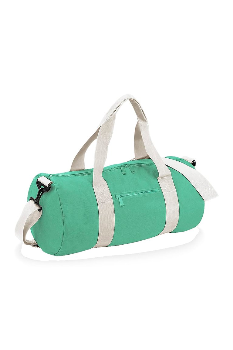 Bagbase Plain Varsity Barrel/Duffel Bag (5 Gallons) (Pack of 2) (Mint Green/Off White) (One Size) - Mint Green/Off White
