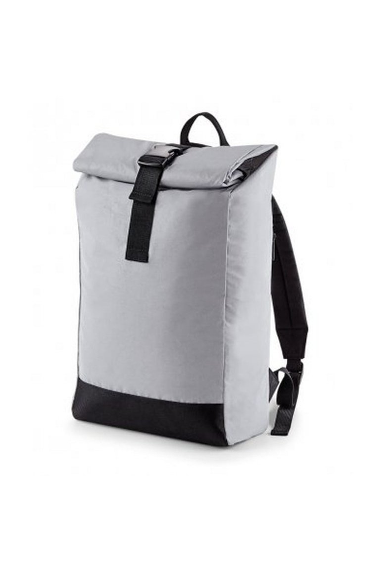 Bagbase Reflective Roll Top Knapsack (Silver Reflective) (One Size)