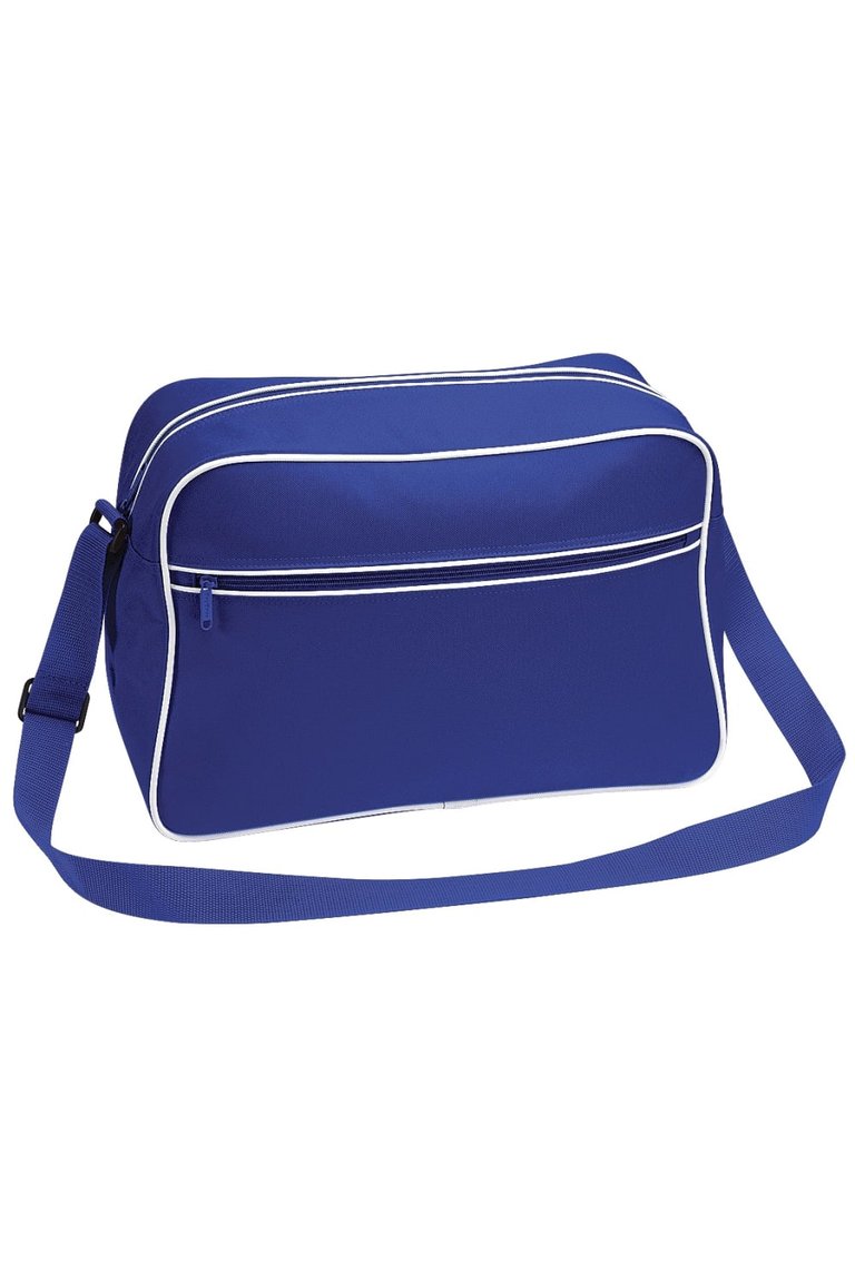 Bagbase Retro Adjustable Shoulder Bag (18 Liters) (Pack of 2) (Bright Royal/White) (One Size) - Bright Royal/White