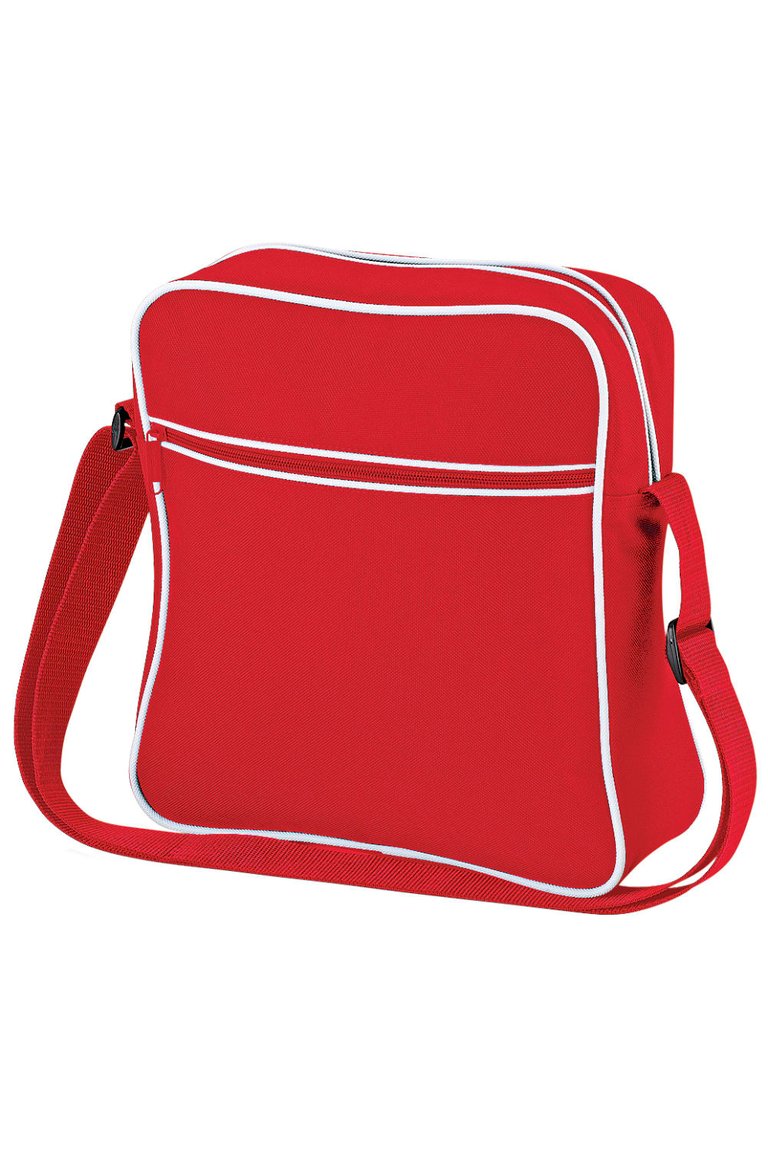 Bagbase Retro Flight / Travel Bag (1.8 Gallons) (Classic Red/White) (One Size) - Default Title