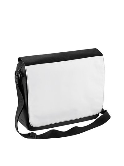Bagbase Bagbase Sublimation Messenger Bag (9 Liters) (Black) (One Size) product