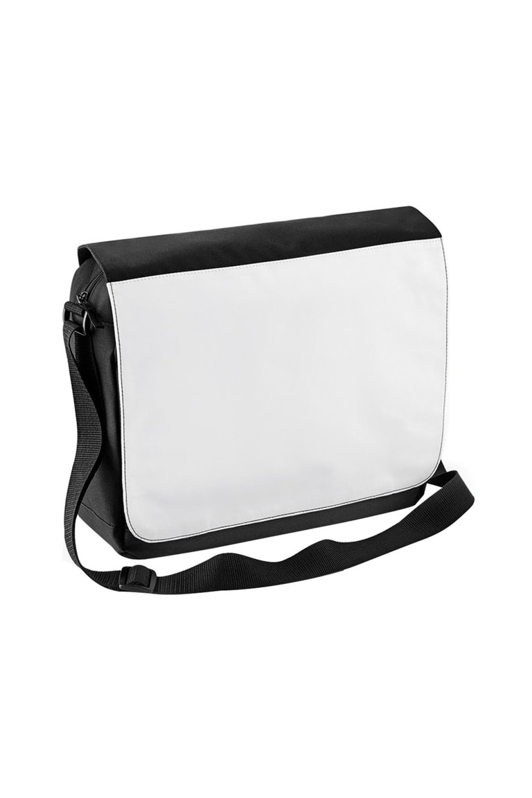 Bagbase Sublimation Messenger Bag (9 Liters) (Black) (One Size) - Default Title