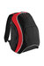Bagbase Teamwear Backpack / Rucksack (21 Liters) (Black/Classic Red/White) (One Size) - Black/Classic Red/White