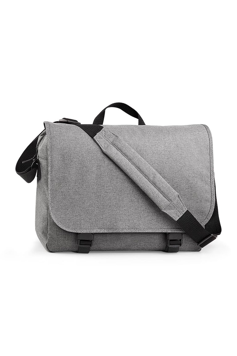 BagBase Two-tone Digital Messenger Bag (Up To 15.6inch Laptop Compartment) (Pack of 2) (Grey Marl) (One Size) - Default Title