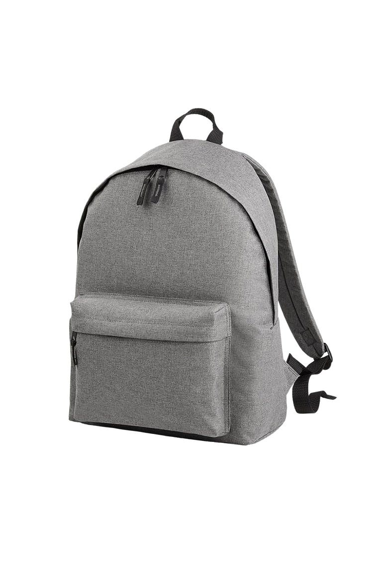 Bagbase Two Tone Fashion Backpack / Rucksack / Bag (18 Litres) (Pack of 2) (Grey Marl) (One Size) - Grey Marl