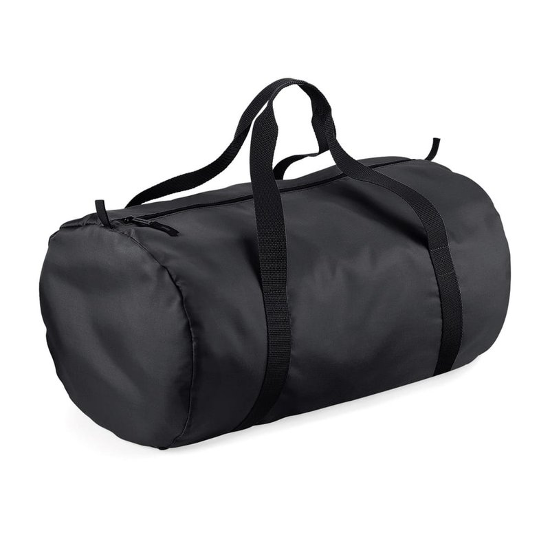 Bagbase Packaway Barrel Bag/duffel Water Resistant Travel Bag (8 Gallons) In Black
