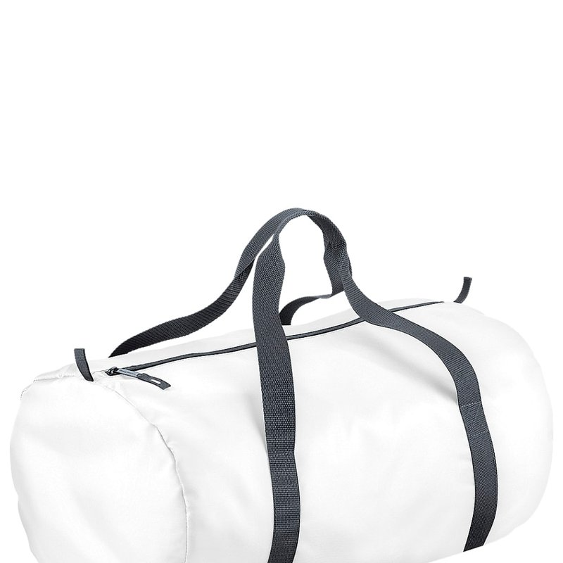 Bagbase Packaway Barrel Bag/duffel Water Resistant Travel Bag, 8 Gallons In White
