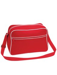 Retro Adjustable Shoulder Bag 18 Liters- Classic Red/White - Classic Red/White