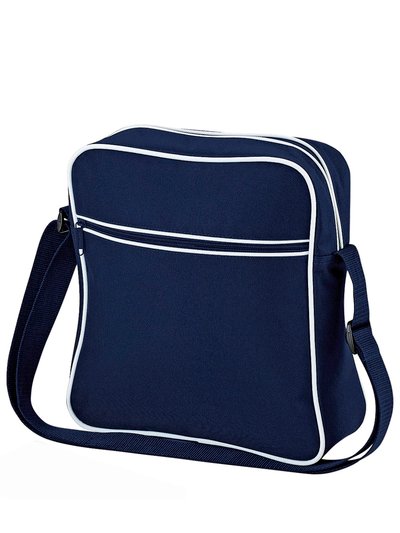 Bagbase Retro Flight / Travel Bag (1.8 Gallons) - French Navy/White product