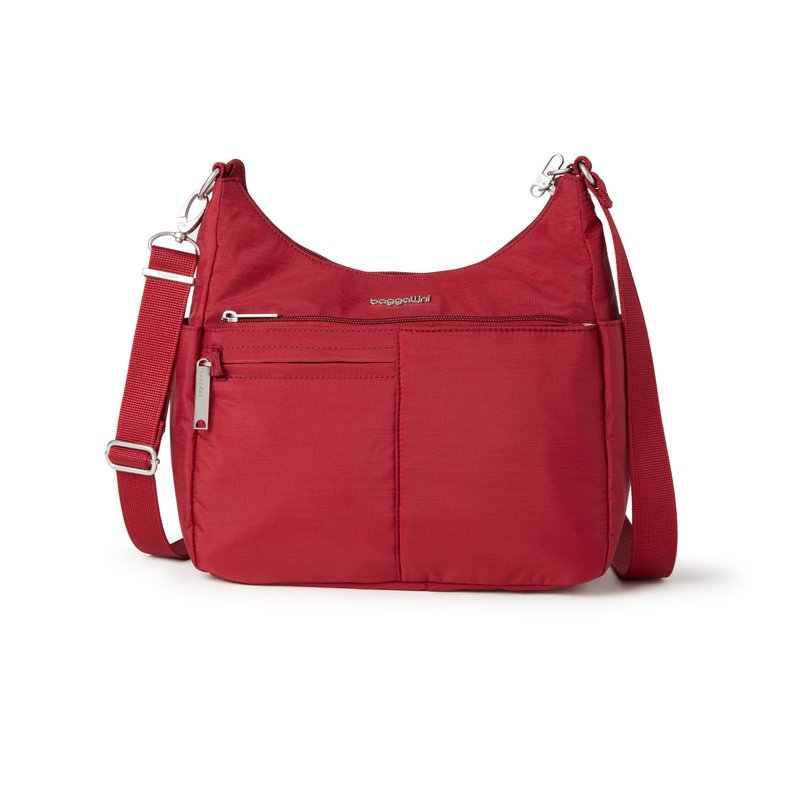 Baggallini Anti-theft Free Time Crossbody Bag In Red