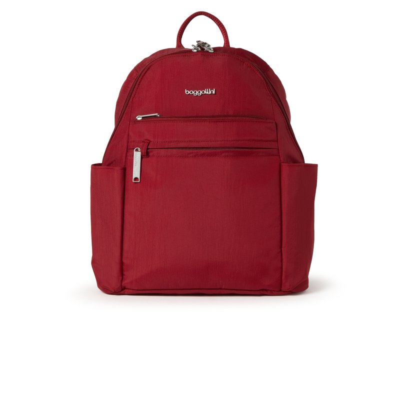 Baggallini Anti-theft Vacation Backpack In Red