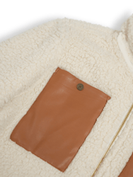 The Deep Shag - Cream & Tan Sherpa Jacket