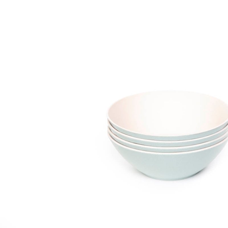 Bamboozle 4-piece Blate Salad Bowl Set (8-inch) In Blue