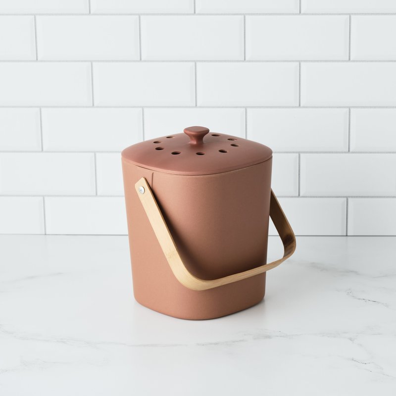 Bamboozle Composter Dustbin In Pink