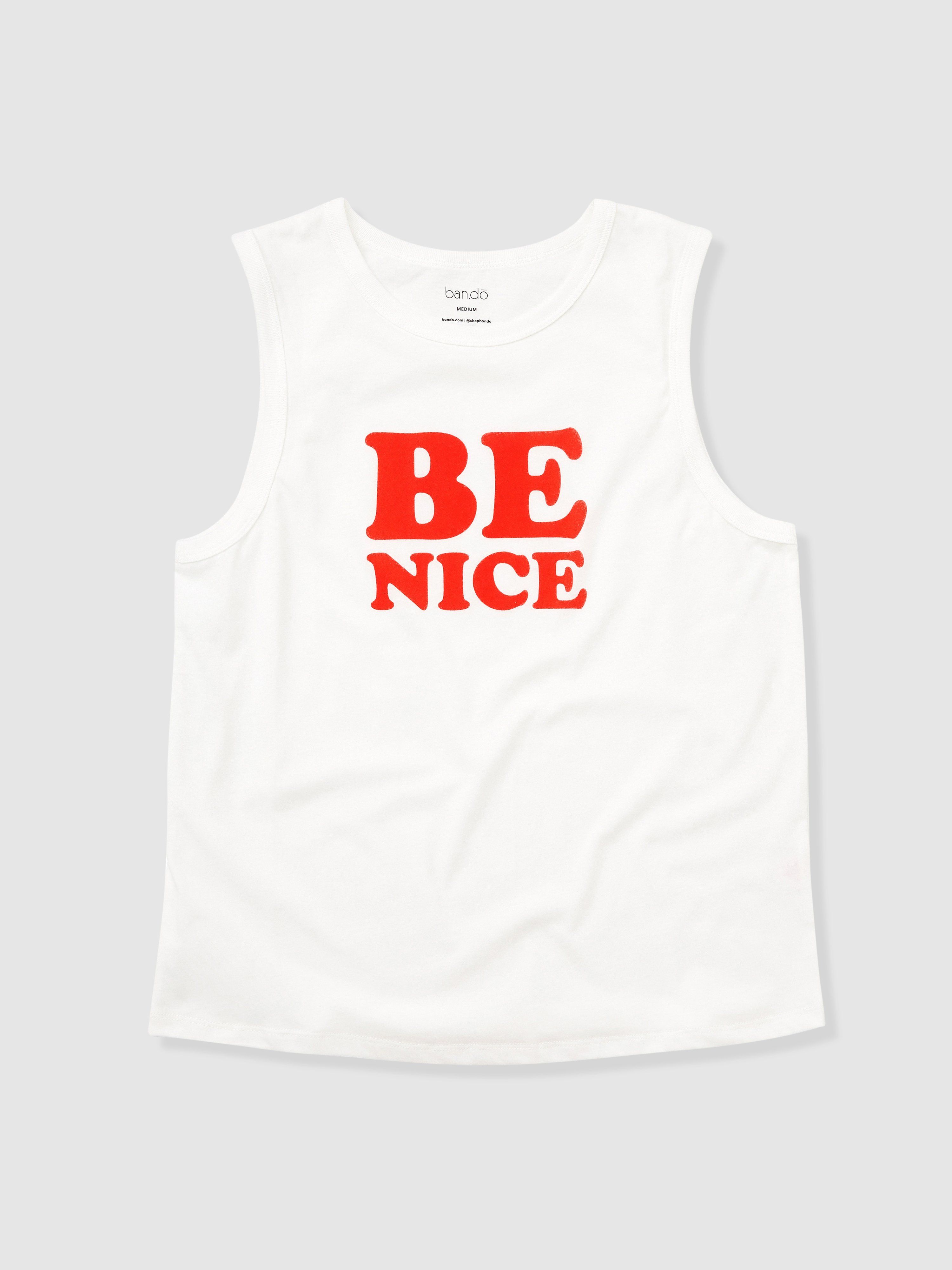Bando Ban.do Be Nice Muscle Tank In Ivory