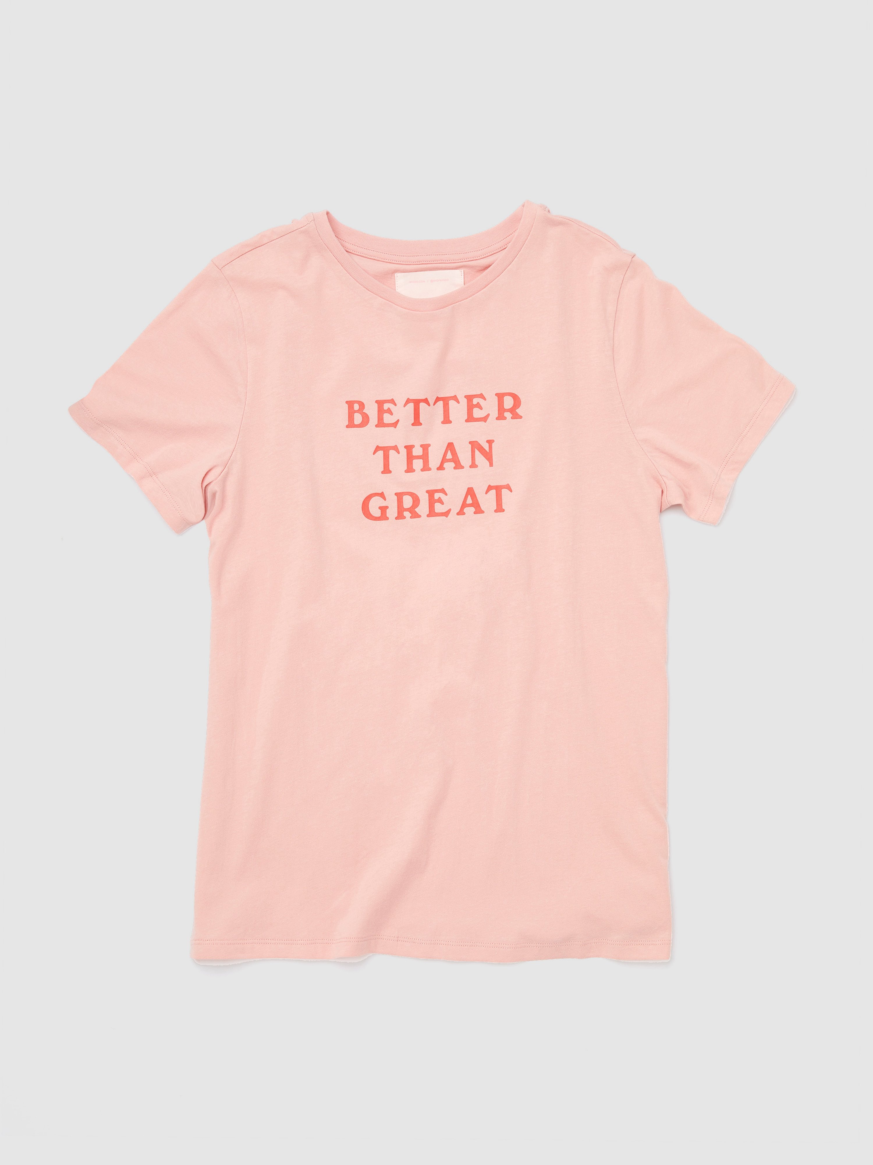 Bando Ban.do Better Than Great Classic Tee In Cameo Pink